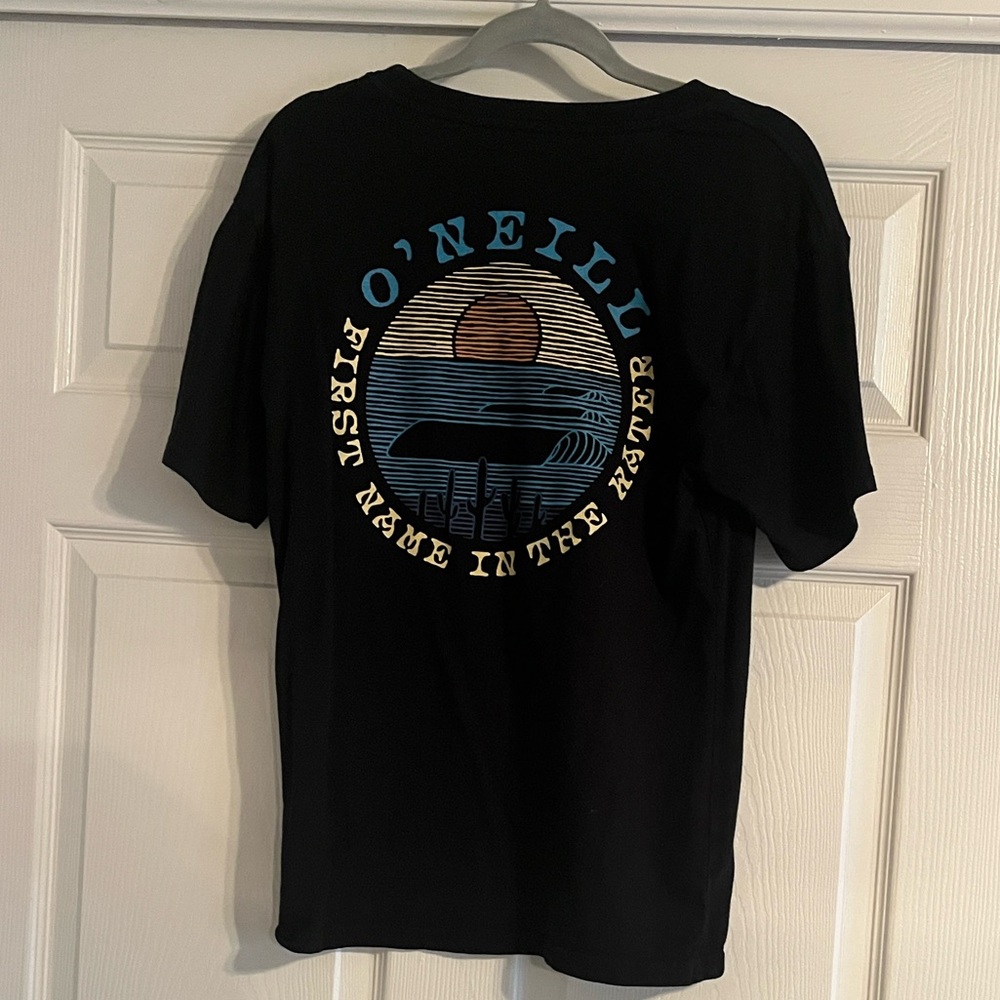 O'Neill Black Short Sleeve Tee with Graphic